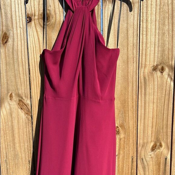 Bcbgeneration Purple Berry Elegant Halter Neck Dress NWT 8 - Picture 6 of 15